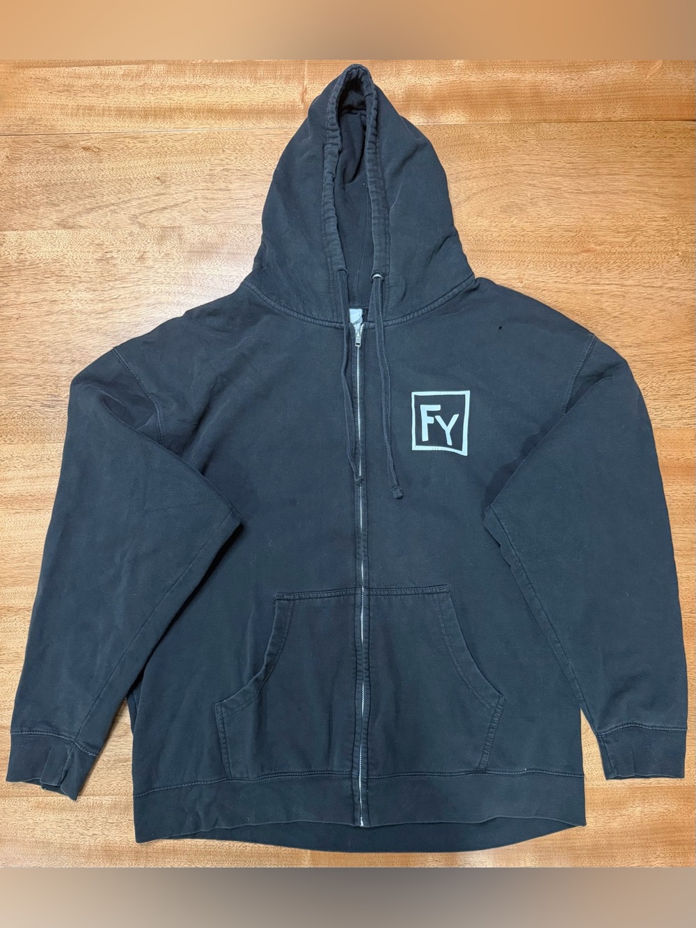 Fortunate Youth Men’s Black Mad Scientist Zip Hoodie, Size XL